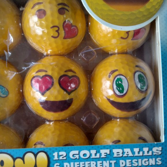 Emoji golf balls pack of 12 - see full description - Picture 5 of 13